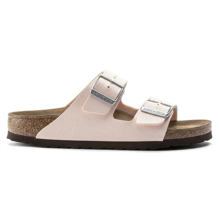 Klapki damskie Birkenstock Arizona BS birko-flor vegan jasno różowe r. 39