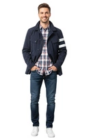 Kurtka męska Tommy Hilfiger Tailored przejściowa granatowa