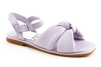 Sandały dziewczęce ZARA Kids eko skóra fioletowe na rzepy wygodne