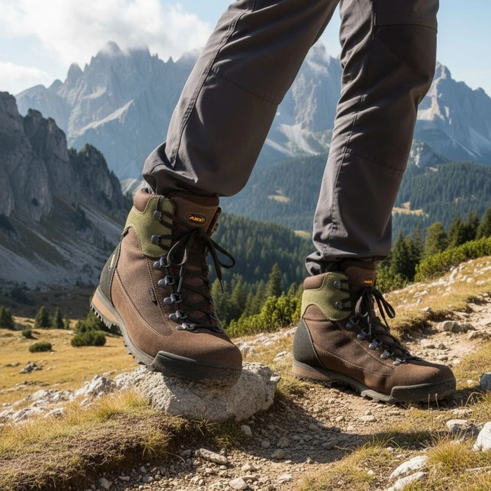 Buty unisex AKU Slope Original Gore-Tex Vibram trekkingowe skórzane brązowe