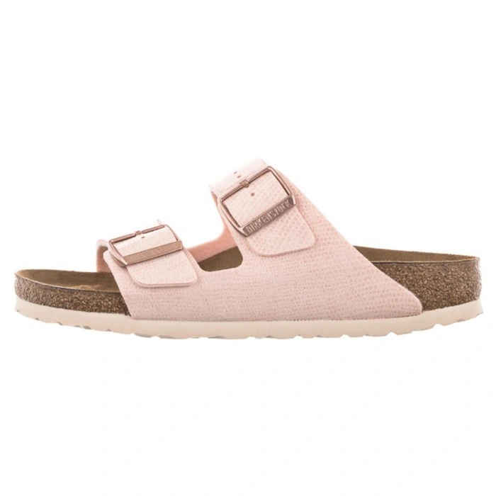Klapki damskie Birkenstock Arizona BS regular skórzane jasnoróżowe r. 42