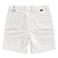 Spodenki krótkie dziewczęce ZARA chino białe r. 140