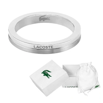 Pierścionek Lacoste Virtua ze stali nierdzewnej srebrny 17,8 mm