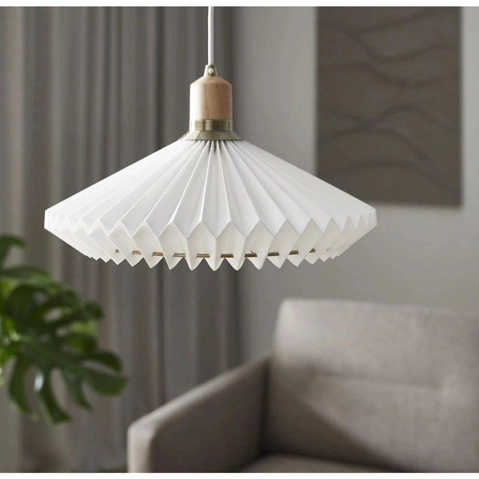 Lampa sufitowa Halo Design Paris Pendant Ø40 wisząca plisowana
