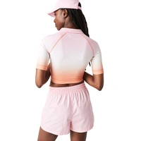 Koszulka damska Lacoste Summer sportowa crop wielokolorowa r. S
