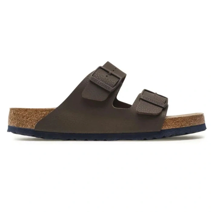 Klapki męskie Birkenstock Arizona regular z miękką wkładką brązowe r. 41