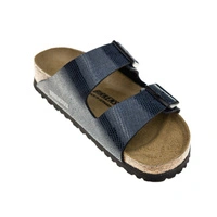 Klapki damskie Birkenstock Arizona BS birko-flor skóra węża granatowe r. 37