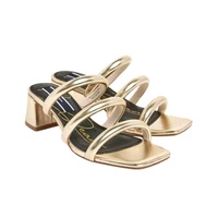 Klapki damskie Pepe Jeans Zoe Witty wsuwane złote r. 37