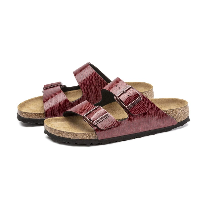 Klapki damskie Birkenstock Arizona bordowe r. 40