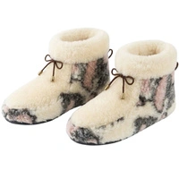 Kapcie męskie zimowe ocieplane wełna owcza bambosze wysokie ręcznie szyte 46