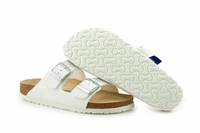 Klapki męskie Birkenstock Arizona bs regular z miękką wkładką białe r. 42