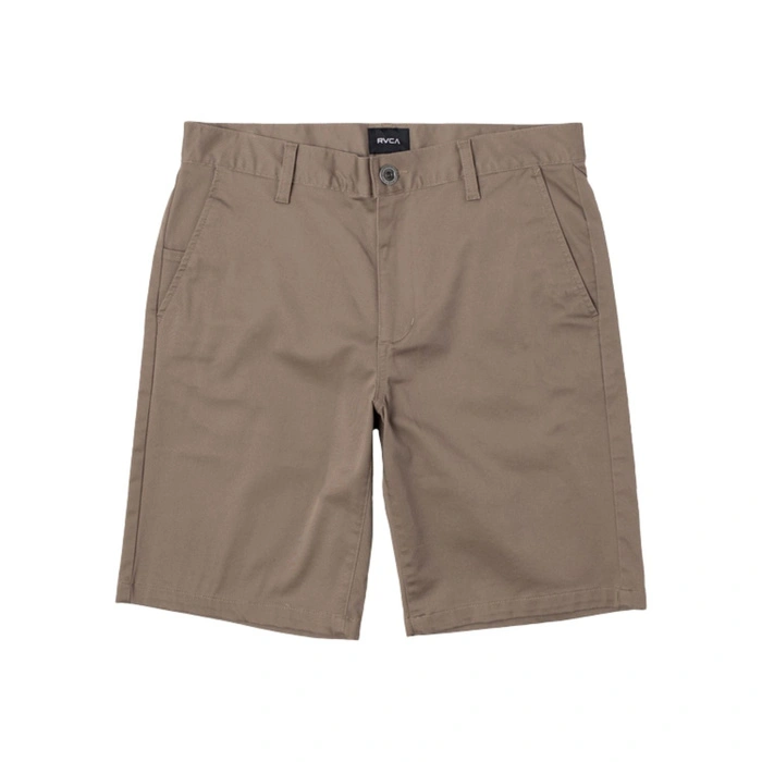 Spodenki męskie RVCA Weekend Stretch casualowe krótkie beżowe bawełniane r. W36