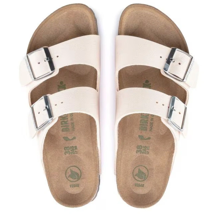 Klapki damskie Birkenstock Arizona BS birko-flor vegan jasno różowe r. 37