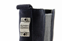 Buty damskie Tommy Hilfiger Cleo botki skórzane zamszowe granatowe
