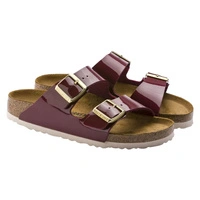 Klapki damskie Birkenstock Arizona BS narrow birko-flor bordowe r. 36