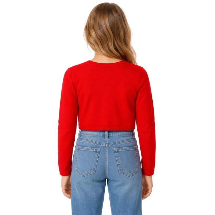 Sweter dziecięcy Mayoral bolerko czerwone do sukienki r. 157