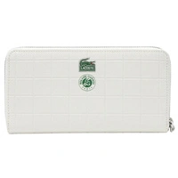 Duży portfel Lacoste Roland Garros poziomy biały