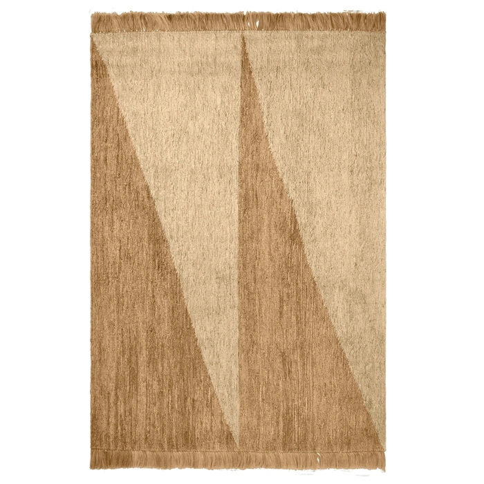 Dywan jutowy ręcznie tkany Ferm Living Studie prostokątny beżowy 240x170 cm