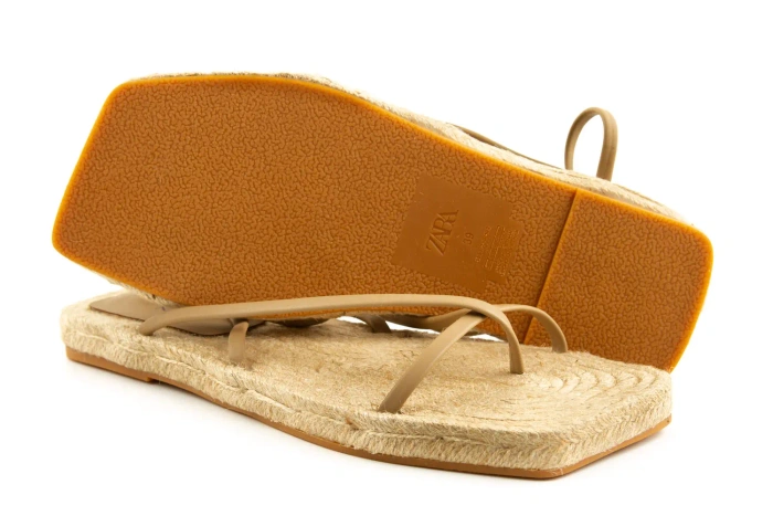 Sandały damskie ZARA boho espadryle i minimalistyczne paski r. 39