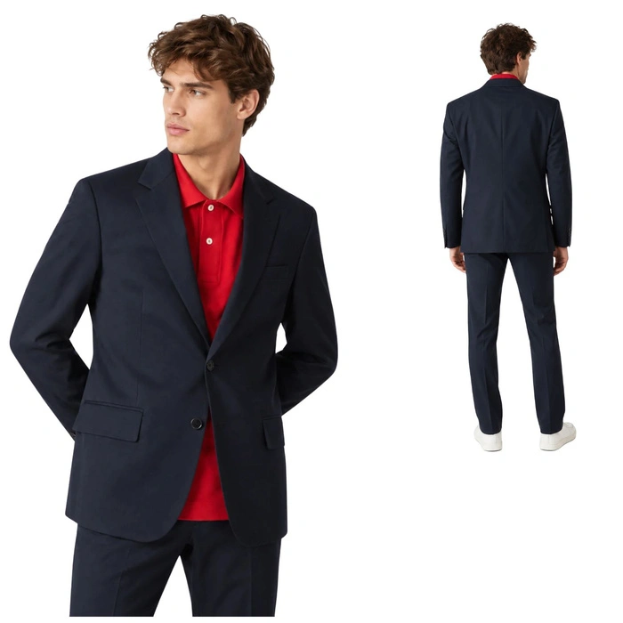 Marynarka męska Lacoste klasyczna elegancka granatowa r. S/M