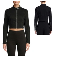 Kurtka damska Zara jeansowa cropped krótka czarna r. M