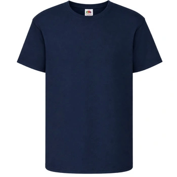 Koszulka dziecięca Fruit of the Loom granatowy t-shirt r. 140