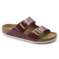 Klapki damskie Birkenstock Arizona BS regular birko-flor bordowe r. 37