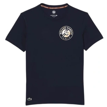 Koszulka unisex Lacoste x Roland Garros t-shirt granatowy r. XXS