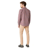 Koszula męska Lacoste Check Print w kratkę czerwono-biała r. S