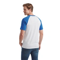 Koszulka męska Fruit of the Loom Baseball biała t-shirt r. L