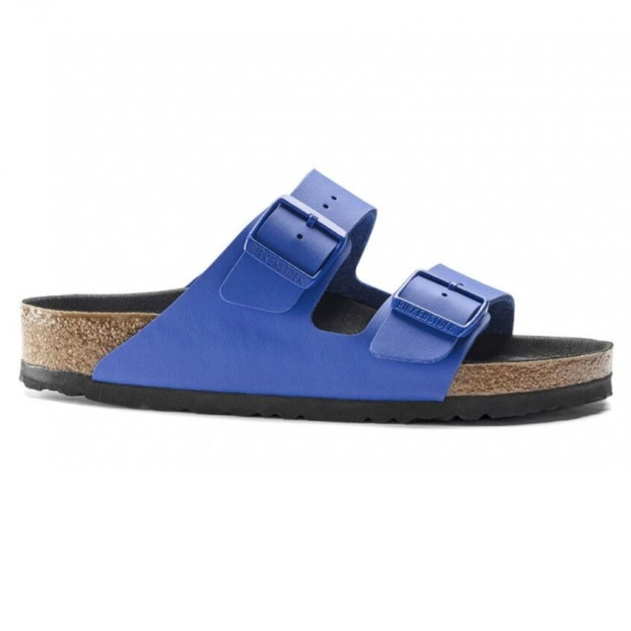 Klapki damskie Birkenstock Arizona BS birko-flor niebieskie r. 37
