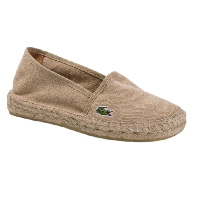 Buty męskie Lacoste Moleon 120 espadryle płócienne beżowe r. 42