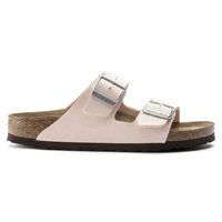 Klapki damskie Birkenstock Arizona BS birko-flor vegan jasno różowe r. 36