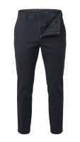 Spodnie męskie Calvin Klein garniturowe wełniane w kant slim fit r. M
