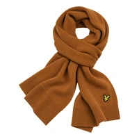 Szalik męski Lyle&Scott klasyczny akrylowy zimowy brązowy