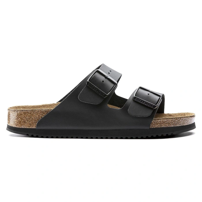 Klapki damskie Birkenstock Arizona skórzane Briko-Flor czarne r. 41