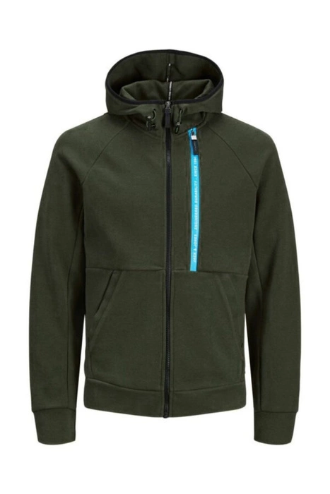 Bluza męska Jack&Jones Burnind Sweat Zip Hood rozsuwana z kapturem