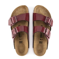 Klapki damskie Birkenstock Arizona BS regular birko-flor bordowe r. 37