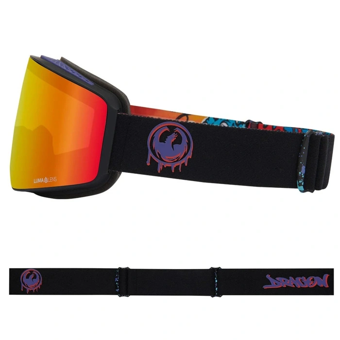 Gogle snowboardowe Dragon PXV Rattled dwie szyby S4 + S1 unisex