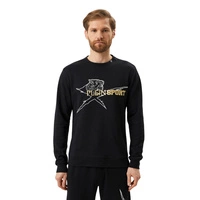 Bluza męska Plein Sport Crew Neck Sweater czarna klasyczna sportowa r. S