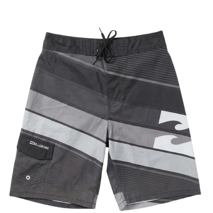 Spodenki kąpielowe chłopięce Billabong Slice szare w paski r. 164