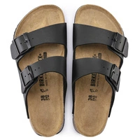Klapki męskie Birkenstock Arizona Prof skórzane regular czarne r. 40