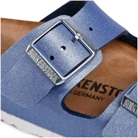 Klapki damskie Birkenstock Arizona BS regular metaliczne niebieskie r. 41