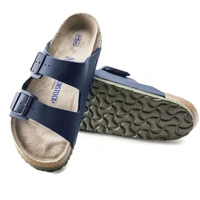 Klapki męskie Birkenstock Arizona regular z miękką wkładką granatowe r. 45