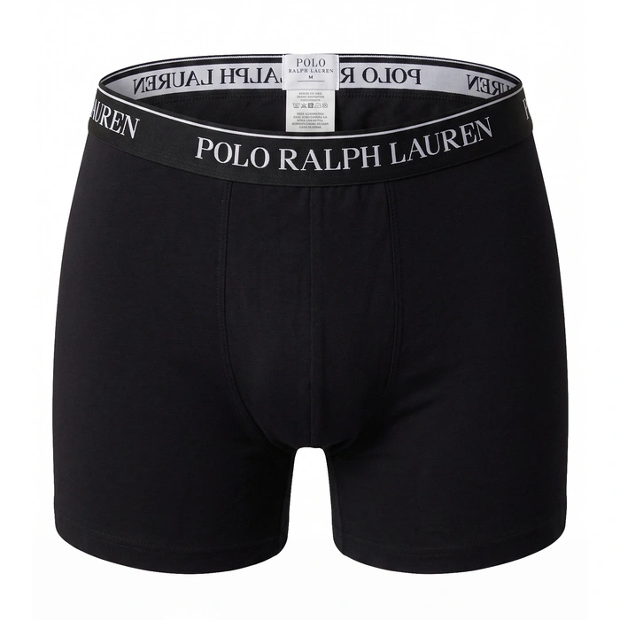 Bokserki męskie Polo Ralph Lauren 3-pak czarne bawełniane r. XL