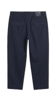Spodnie męskie Tommy Hilfiger Flex Solid Tapered eleganckie granatowe r. M