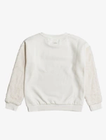 Bluza dziewczęca ROXY Get Loud sportowa ecru