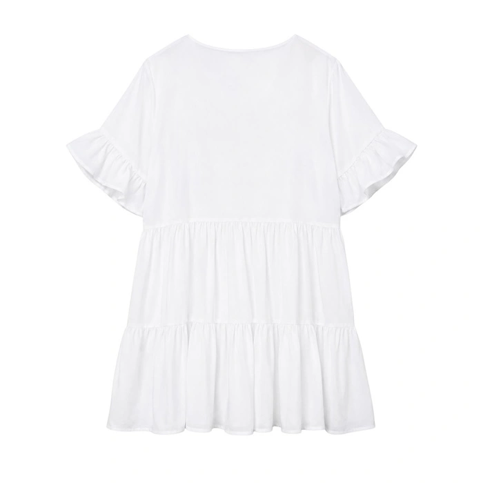 Sukienka damska ORNIYA w stylu Boho biała r. 2XL