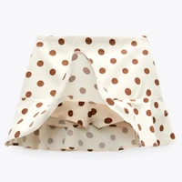 Spódnica spodenki damskie Zara mini kremowa w grochy r. XS