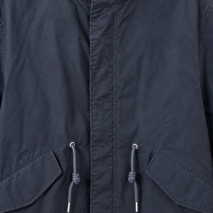 Kurtka męska Zara długa parka oversize granatowa r. S-M